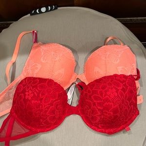 Victoria’s Secret Push up bra, set of 2, 34B